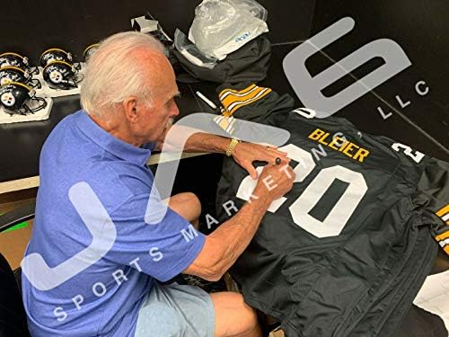 Rocky Bleier dedikált, aláírt írva jersey NCAA Notre Dame PSA COA