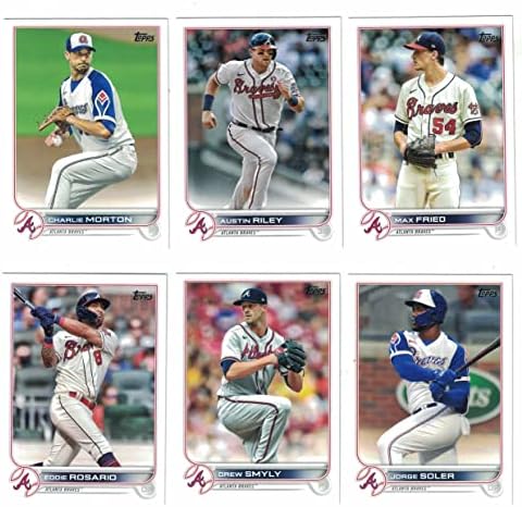 Atlanta Braves / 2023 Topps (Sorozat 1) Baseball Csapat Szett (12) Kártyákat! PLUSZ 2022 Topps Bátrabbak Baseball Csapat Set (Series