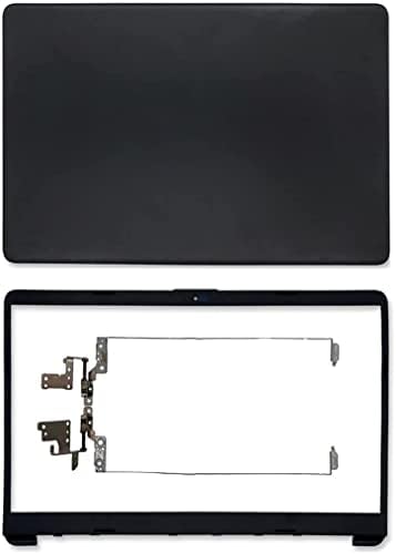 Fekete LCD Felső Hátsó Fedél Esetben hátlap & Keret & Zsanérok Kompatibilis HP 250 G8-255 G8 TPN-C139
