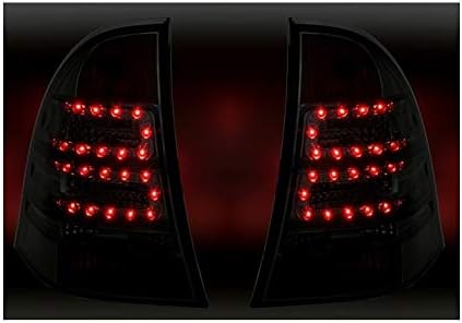 Hátsó Lámpák VT444 Fény Közgyűlés Hátsó Lámpa, 1 Pár, Vezető, Utas Oldalon, Állítsa a LED-es Átlátszó Üveg Vörös Füst Kompatibilis A Mercedes-Benz