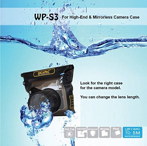 DiCAPac WP-S3 High-End de tükör nélküli Fényképezőgép Sorozat Vízálló tok