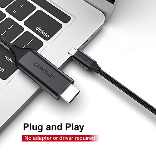 Upgrow USB-C DisplayPort Kábel 4K@60Hz 4FT & USB-C-HDMI Kábel 4FT 4K@60Hz USB-C-Típusú HDMI-Kábel