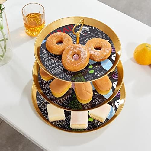 Torta Áll Készlet 3, Japán Kultúrában Talapzat Kijelző Tábla Desszert Muffin Állvány Esküvői Baba Zuhany Ünnepség