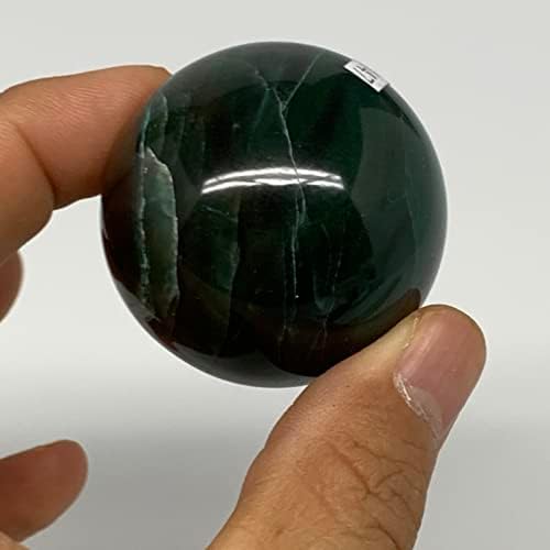 104.5 Gramm, 1.6 (41 mm-es), Természetes Zöld Zade Kő Gömb, Labda Drágakő Indiából, lakberendezés, Gyűjthető,B27147