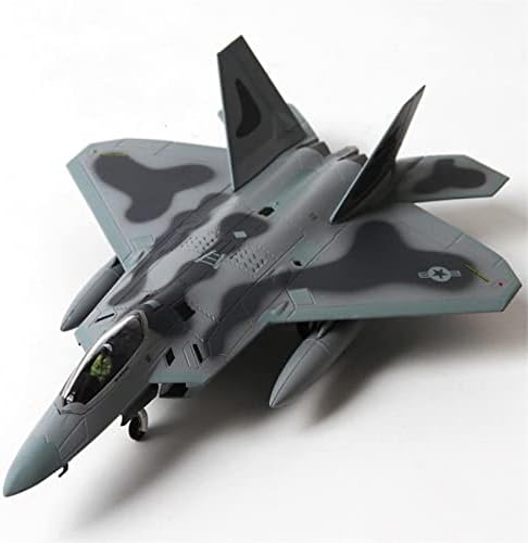 1/100 Skála Alufelni F-22-Szimuláció Légi jármű Modell Szimulációs Fröccsöntött Katonai Repülőgép Kiállítás Modell Gyűjtemény Ajándék