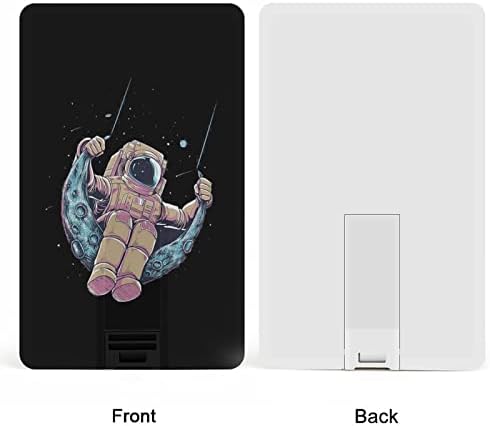Vicces Űrhajós USB Memory Stick Üzleti Flash-Meghajtók Kártya, Hitelkártya, bankkártya Alakú