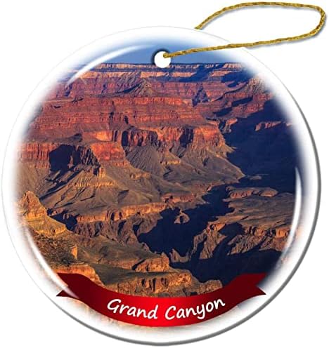 Fhdang Dekoráció Grand Canyon Karácsonyi Dísz Porcelán Kétoldalas Kerámia Dísz,3 Inch