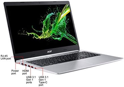 Acer Új Aspire 5 15.6 FHD IPS 1080P Laptop, 10 Generációs Intel Quad-Core i5-1035G1, 12GB RAM, 512 gb-os PCIe SSD, WiFi 6, HD Webkamera, Háttérvilágítású