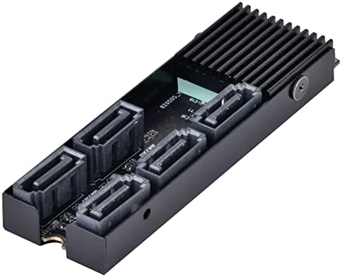 SilverStone Technológia ECS07 5-SATA Port Gen3 6Gbps Non-RAID M. 2 PCIe Tároló bővítőkártya, SST-ECS07