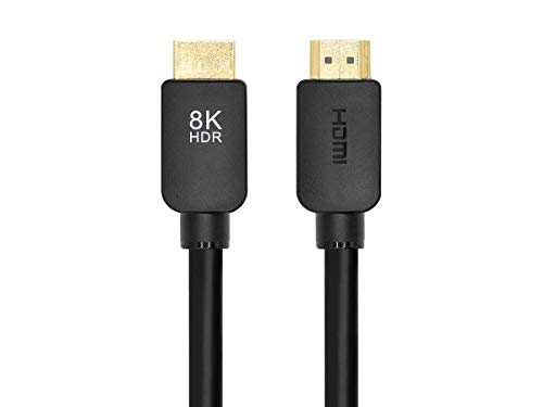 Monoprice Ultra 8K HDMI Kábel 6 Méter - Fekete (10 Db) No Logo, Nagy Sebességű, 8K@60Hz, 48Gbps, Dinamikus HDR, eARC, Kompatibilis a PS5 /
