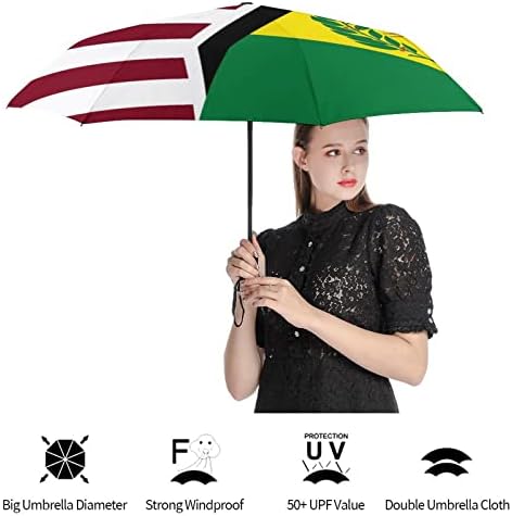 Amerikai Bolívia Zászló Utazási Esernyő Tartós Szélálló Összecsukható Esernyő Eső Hordozható Esernyő Auto nyit-zár