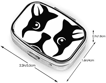 Francia Bulldog Hordozható Mini Utazási Napi Egy Tabletta Doboz - Tér Tabletta Emlékeztető, Vitamin Doboz