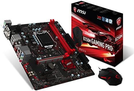MSI Gaming Intel B250 LGA 1151 DDR4 HDMI micro-ATX Alaplap Beleértve a DS B1 Gaming Egér (B250M SZERENCSEJÁTÉK-PRO)