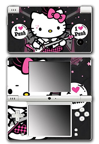 Hello Kitty Punk Rock Star Rózsaszín Gitár videojáték Vinyl Matrica Bőr Matrica Takarja a Nintendo DSi Rendszer