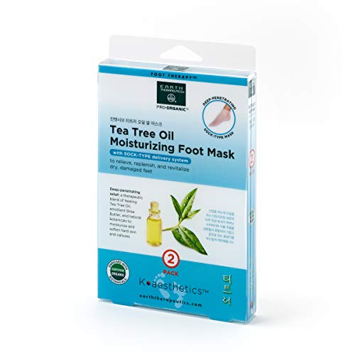 A Föld Therapeutics Teafaolaj Hidratáló Láb Maszk - 2 Csomag (2 Pár)