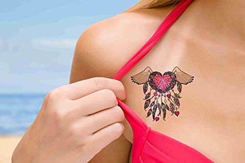 Dopetattoo 6 lap Ideiglenes Tetoválás Dreamcatcher Hamis Tetoválás a Nők, Lányok, Felnőttek