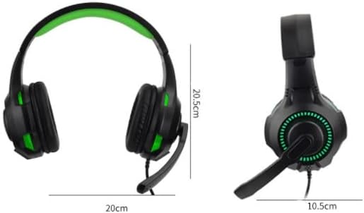 FEDRUI Gaming Headset zajszűrős Mikrofon, Gaming Fejhallgató Lélegző Fülvédő & Légzés Fény, az Internet Kávézóban vagy Otthon