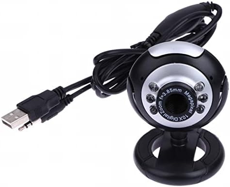 USB-50.0 M 6 LED-es Webkamera Cam Kamera Beépített Mikrofon Laptop, Asztali PC-Max