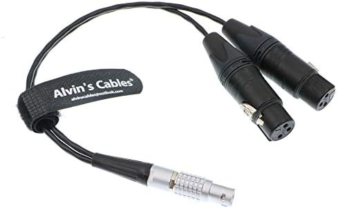 Alvin Kábel XLR Breakout Audio Bemeneti Kábel Atomos Sógun Monitor Készülék 10 Pin Kettős XLR 3 Pin-Női