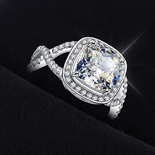 2023 Új Méret Ujj Gyűrű 59 Színes Női Ékszer Aranyozott Esküvői Gyűrű Ajándék Réz Gyűrűk 1999 Gyűrű (Fehér, 5)