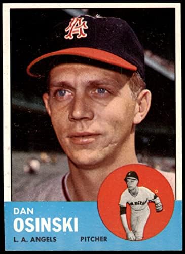 1963 Topps 114 Dan Osinski Los Angeles Angels (Baseball Kártya) NM Angyalok