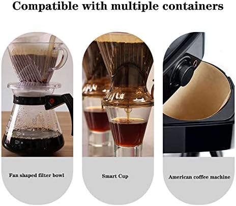 Kávé Filter,100 DB, Kerek Kávéfőző Szűrők,Fehérítetlen Kúp Kávét, Eldobható Kávé, Tea Papír Szűrők, Eszpresszó Kávéfőző, Csepegtető Kávéfőző