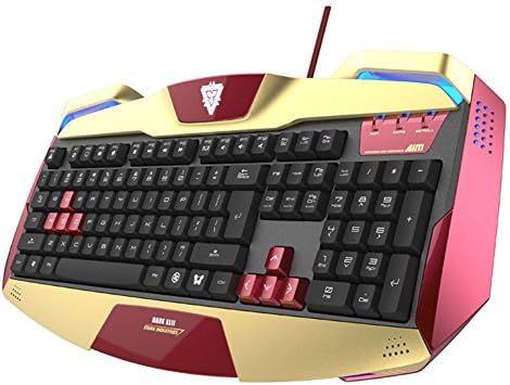 E-Kék - Iron Man Gaming Keyboard (MARVEL Észak-Amerika Hivatalos Engedéllyel)