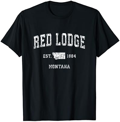 Red Lodge Montana MT Veterán Atlétikai Sport Design Póló