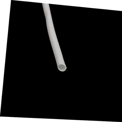 X-mosás ragályos 1M Hosszúságú 1 mm, Belső Átm Poliolefin Szigetelt Hő Zsugorodó Cső, Vezeték, Fehér(1M de longitud 1 mm, de diámetro