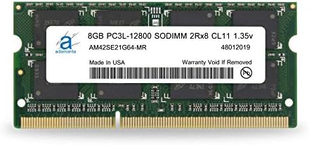 Adamanta 8GB (1x8GB) Laptop Memória bővítés, DDR3/DDR3L 1600 mhz-es PC3L-12800 SODIMM 2Rx8 CL11 1.35 v Notebook RAM DRAM