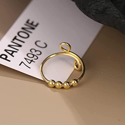 Esküvő & Eljegyzési Gyűrűk, a Nők Spirál A Nők Tekercs Szorongás Gyűrű Gyűrű Állítható Ujj Gyűrű