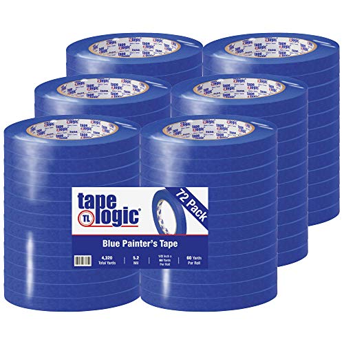Aviditi Szalag Logika 1/2 Inch x 60 Yard, Multi-Felület Kék Festő Szalagot, Csomag 72 Tekercs, Könnyű Eltávolítás, majd Maradék