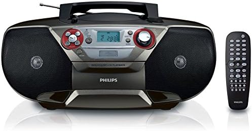 Philips AZ5741 DVD Soundmachine - Boombox a Régió Ingyenes DVD Lejátszó, CD, FM Rádió, MP3/WMA Zenei, (S) VCD, Kép CD-re, USB Közvetlen