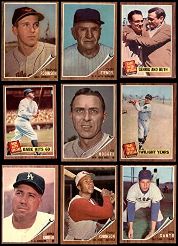 1962 Topps Baseball Teljes Mester Set - 690 Kártyák (Baseball Szett) EX
