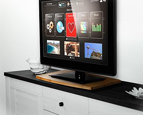 Prosumer Választása Természetes Bambusz Forgatható TV Állvány LED/LCD TV, 21 hüvelyk alapfelület, illetve felső kategóriás Választása