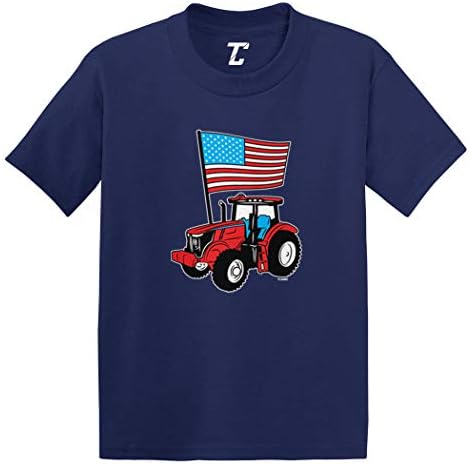 Amerikai Zászló Traktor - USA Murica Csecsemő/Kisgyermek Pamut Jersey Póló