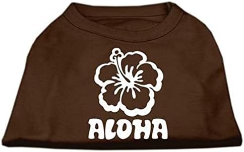 Délibáb Pet Termékek Aloha Virág Képernyő Nyomtatás, Póló, Kis, Kék