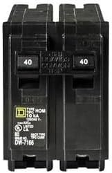 Square D HOM240 Plug-In-Hegy Standard Miniatűr Megszakító 2-Pólusú 40 Amp 120/240 V AC Homeline 3