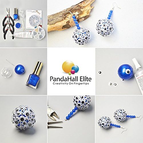 PH PandaHall 30db 16 mm-es Mini Átlátszó Üveg Gömb Üveg Bár Üveg Labdát Üveg Mini Tiszta Díszek Lógnak Tölthető Labdát Üveg Charm