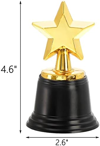 Lawei 32 Csomag Mini Arany Díjat Trófea, 4.6 Hüvelyk Arany Csillag Trophy Díjátadó Dob, Műanyag Trófeák a Party kellék, Kellékek,