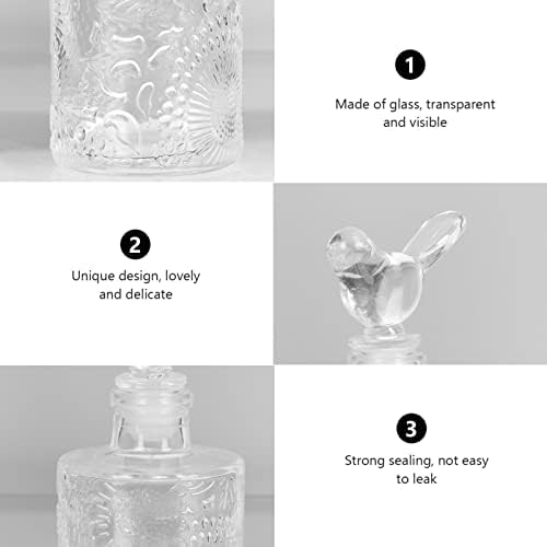 Zerodeko 6 Db Amerikai Stílus Megkönnyebbülés Konténerek Retro Crystal Design Illat Palackok