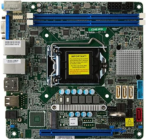 Az AsRock Rack C246 WSI Mini-ITX Szerver Alaplap LGA 1151 Intel C246
