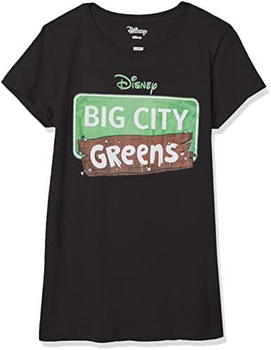 Disney Kicsit Nagy Város Zöldek Logó Lány Rövid Ujjú Póló