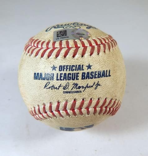2022 Atlanta Braves Marlins Játék Használt Baseball Luzardo Dansby Swanson PID - Játék Használt Labdák
