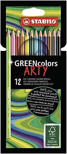 Színező Ceruza STABILO Greencolors Tárca 12 Vegyes Színek