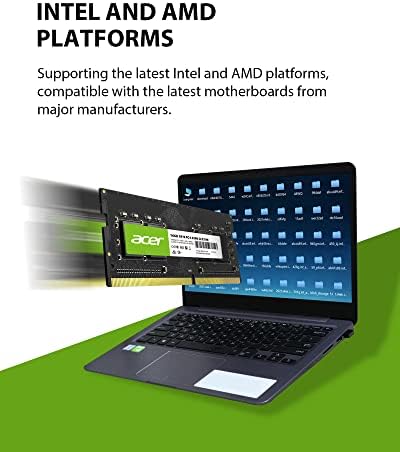 Acer SD100 16GB Egyetlen RAM 3200 MHz DDR4 CL22 1.2 V Laptop Számítógép Memória - BL.9BWWA.214