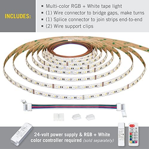 Őt keresi Világítás RibbonFlex Pro Színes, Fehér LED Szalag Lámpa 60 + 60 Led/m,32.8 ft (10m),624250