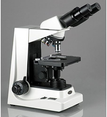 AmScope B600A Szakmai Siedentopf Összetett Mikroszkóp Binokuláris, 40X-1600X Nagyítás, Brightfield, Halogén Világítás, Abbe