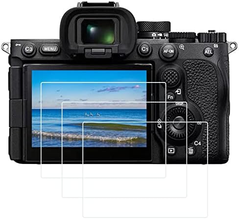 PCTC A7R V képernyővédő fólia Appliable Sony A7R5 A7R V A7RV A7 RV Alfa-7R V Digitális Fényképezőgép (3 Csomag), 0,3 mm 9H