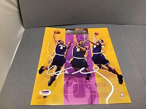 Kobe Bryant Aláírt Los Angeles Lakers 8x10 Fotó Dedikált PSA/DNS-COA-1A - Dedikált NBA-Fotók
